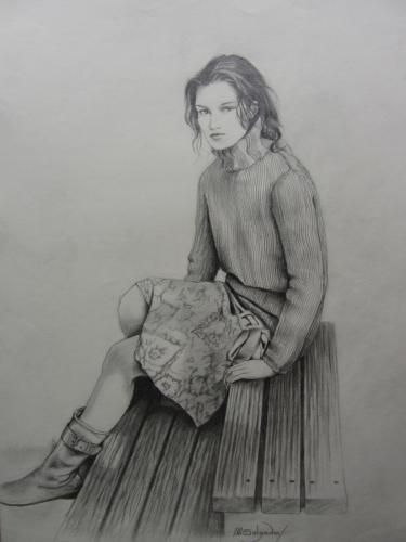 CHICA SENTADA